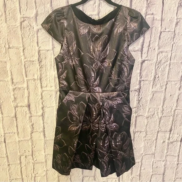 Alice + Olivia Trudy Dress Metallic Shimmer Fit & flare 6 Cocktail Party - Picture 4 of 9